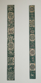 green stained rulers front  and back